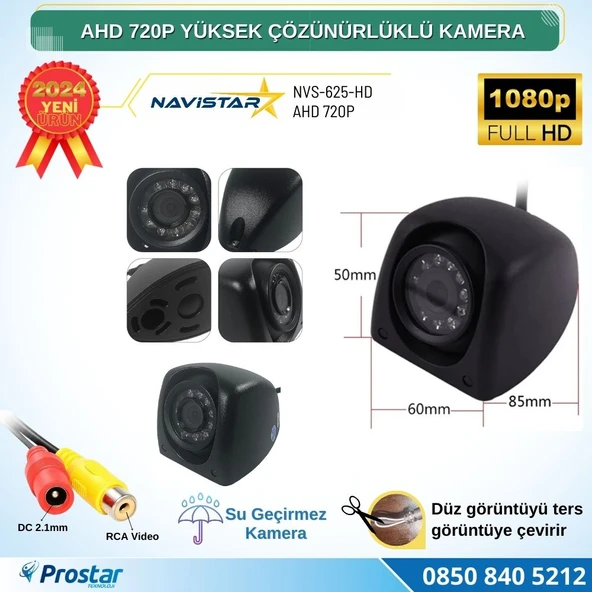 AHD 720P Metal kasa 3 MP Lensli Gece Görüşlü AV girişli HD Kamera - 2