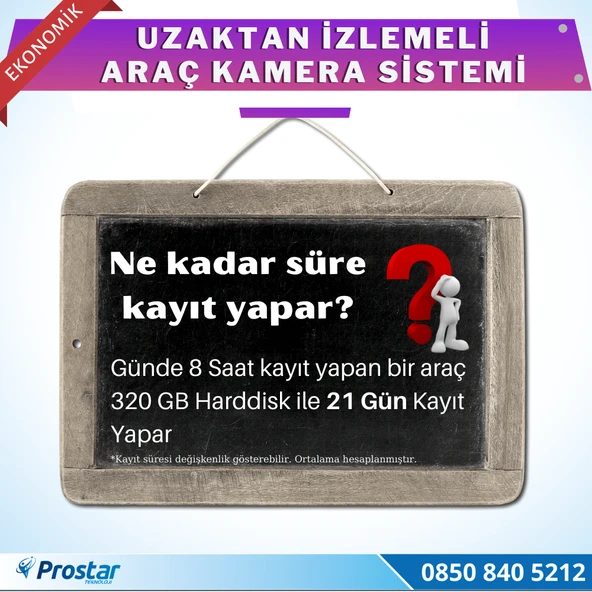 Ekonomik 4 Kameralı Kayıtlı 320 Gb Hdd 7 Inç Ekranlı Uzaktan İzlemeli Tak Kullan Set - 4