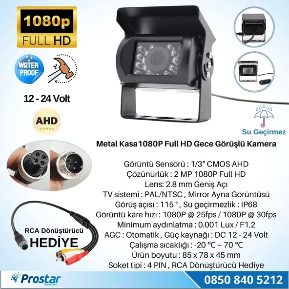 Navistar 5180 Ledli Ahd 1080P Alüminyum Büyük Boy Gece Görüşlü Kamera - 2