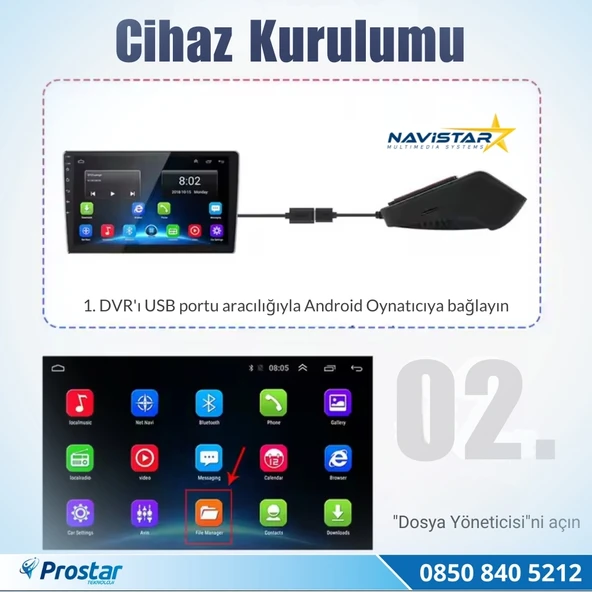 1080P Full HD 128GB Destekli USB Yol Sürüş Kamerası - 2