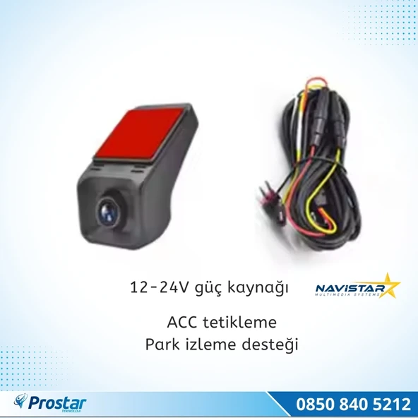 Wifi G-Sensör Park Modu 128 GB Destekli Araç Yol Sürüş Kamerası Geniş Açılı - 3