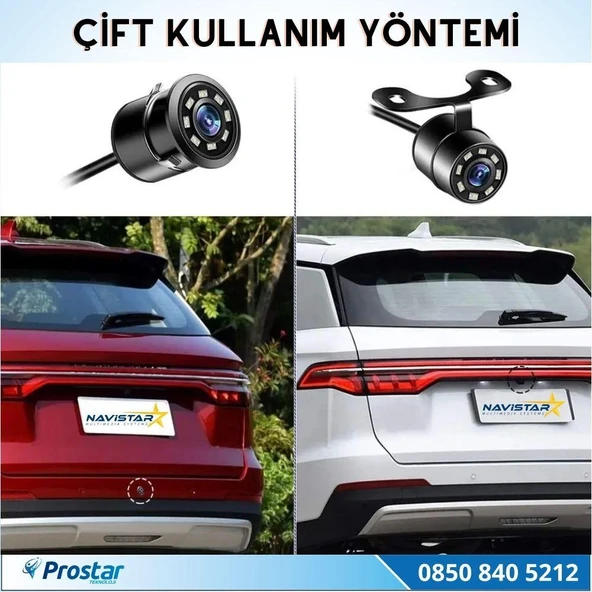 Navistar Ahd 720P 4 Pin Soketli Beyaz Ledli Kelebek Ve Tampon Uyumlu 6 Mt 4 Pin Kablolu Kamera - 4