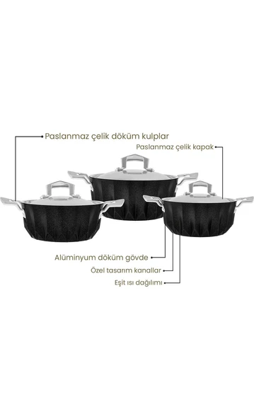 Diagon 6 Parça Midi Set - 2