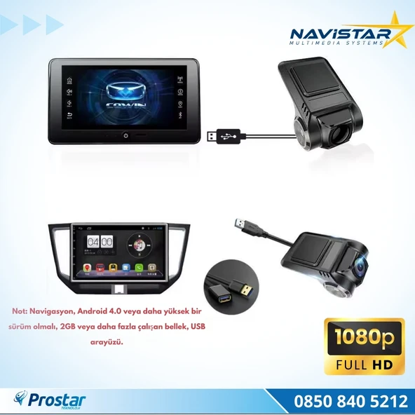 Usb 128 GB Destekli HD 1080P Dvr Araç Yol Sürüş Kamerası - 3