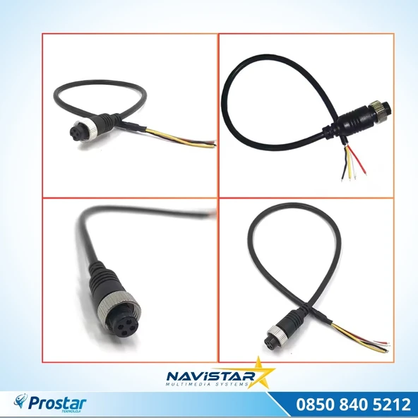 30 Cm 4 Pin aviation dişi soket Kısa Kamera Kablosu - 2