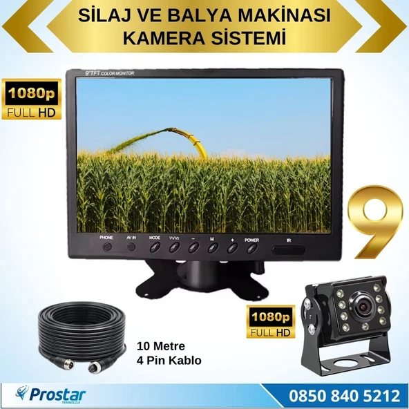 Traktör Balya Silaj Makinası Kamera Sistemi AHD 1080P Full HD Tak Kullan Pratik - 2