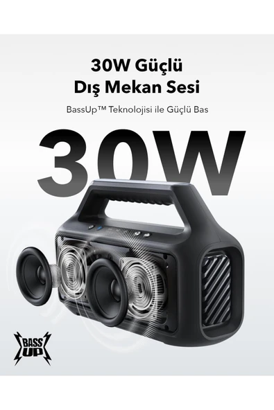 Soundcore Boom 2 Se B2b A3148  siyah - Resim 2