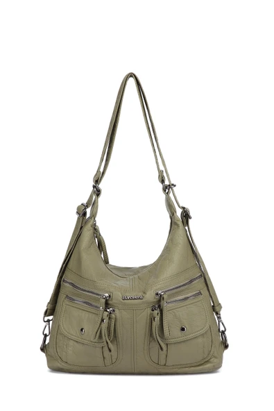 Yıkama Deri Hem Sırt Hem Omuz Kadın Çantası 21-k Barcelona 1925-6 ürün görseli