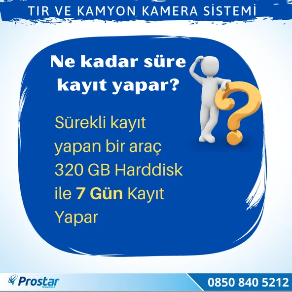 Tır Ve Kamyonlar Için Uzaktan İzlemeli 4 Kameralı 320 Gb Harddisk Kamera Seti - 4