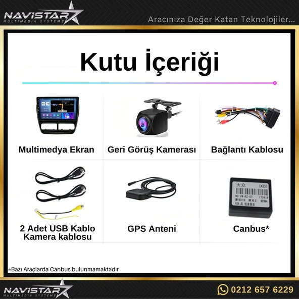 Fiat Doblo 2010-2015 Model 2GB + 64GB Android 13 Kablosuz Carplay Navigasyon Multimedya Sistemi - Resim 4