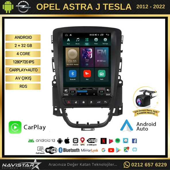 Opel Astra J Tesla Androi̇d Multi̇medya Ekran 2+32 GB Ips Ekran - 2