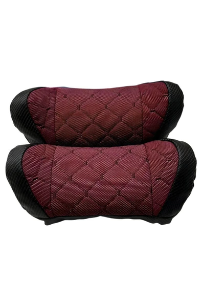 RahatYolcu 5D Ergonomik Boyun Yastığı Seti 2 Adet Kırmızı - 2
