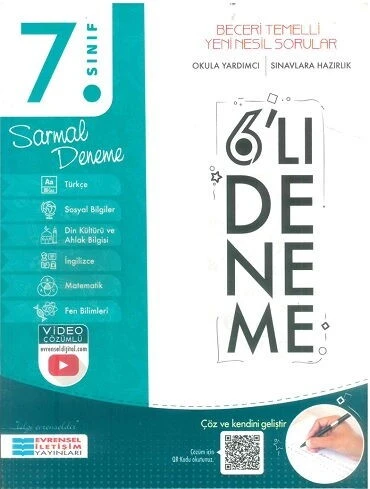 7. Sınıf 6 lı Sarmal Deneme Evrensel İletişim Yayınları