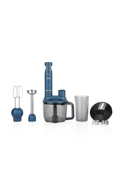 Schafer Chef Blend 1500 W Mega Blender Set-Mavi