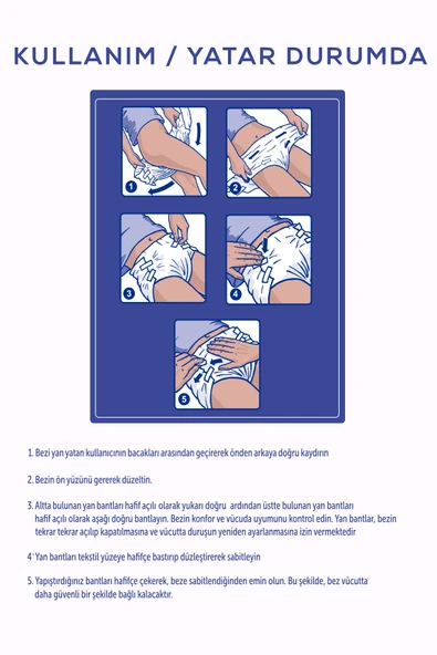 MOLY Bel Bantlı Hasta Bezi Large 90'lı - 4
