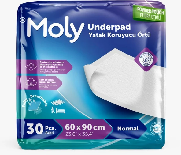 Moly Yatak Koruyucu Örtü 30 lu paket ürün görseli 1