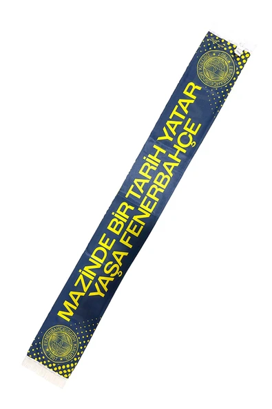 Fenerbahçe Orijinal Lisanslı Mazinde Bir Tarih Yatar Fenerbahçe Şal Atkı Kanarya Baskı Ahşap Kutulu - 4