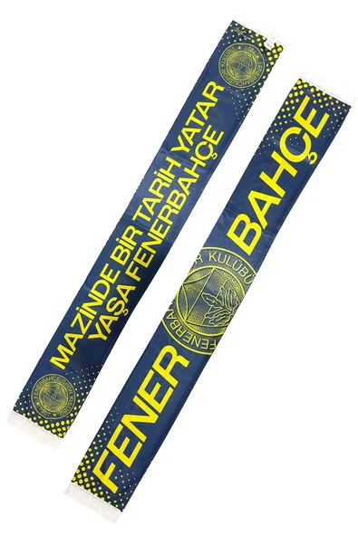 Fenerbahçe Orijinal Lisanslı Mazinde Bir Tarih Yatar Fenerbahçe Şal Atkı Kanarya Baskı Ahşap Kutulu - 11