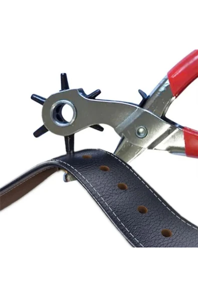 SRTfootcare Kırmızı Saplı Kemer Delme Pensesi Kemer Delme Pensesi - 4