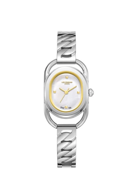 Lee Cooper LC08056 Oval Kasa Kelepçe Kordon Detaylı 3 ATM Su Geçirmez 3 Renk Klasik Kadın Saati - Resim 6