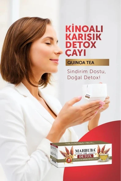 Mahbuba Kinoalı Karışık Detox Diyet Form Bitki Çayı 1 Aylık - ( 30 Kullanım ) Net 60gr - 4