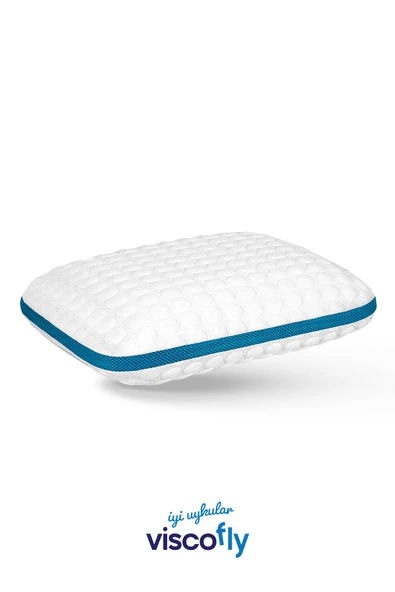 Viscofly Visco Collagen Ortopedik Yastık - 53 cm x 39 cm x 13 cm - Mavi