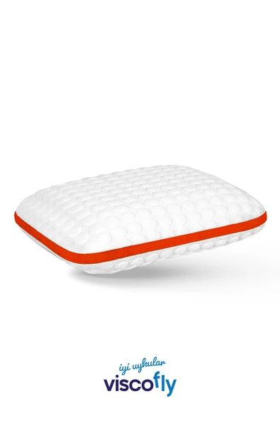 Viscofly Visco Collagen Ortopedik Yastık - 53 cm x 39 cm x 13 cm - Neon Turuncu