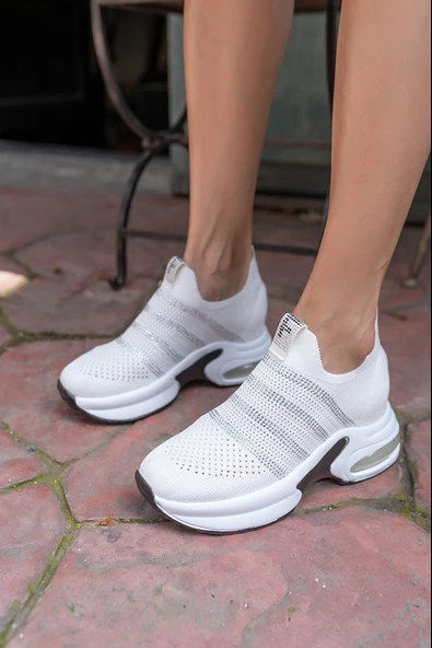 Kocamanlar 486401 Sneaker Gizli Topuk Kadın Spor Ayakkabı - Resim 3