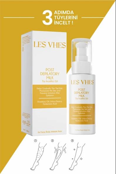 LES VHES Tüy Inceltici Ve Nemlendirici Süt Isırgan Otu & Hyaluronik Asit Özlü 60 ml - 6