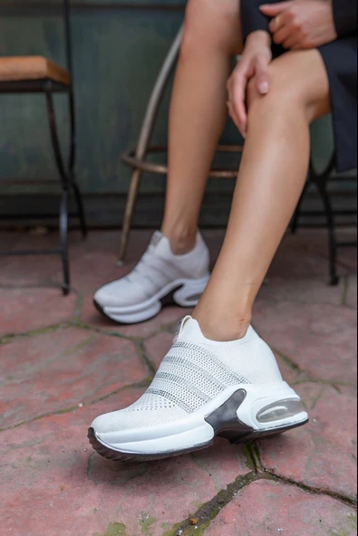 Kocamanlar 486401 Sneaker Gizli Topuk Kadın Spor Ayakkabı - Resim 7