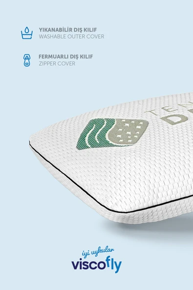Viscofly Visco Parçacıklı Klasik Yastık - 57 x 40 x 12 cm - Resim 2