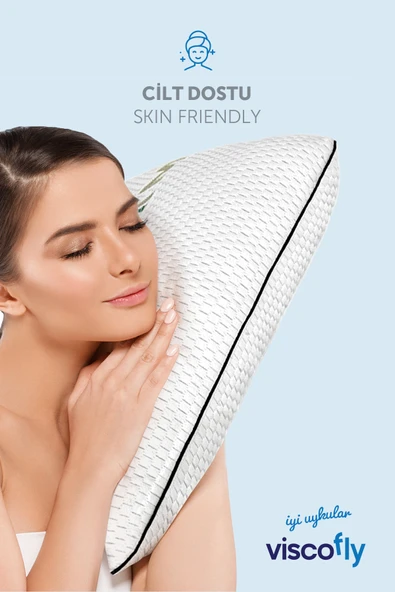 Viscofly Visco Parçacıklı Klasik Yastık - 57 x 40 x 12 cm - Resim 4