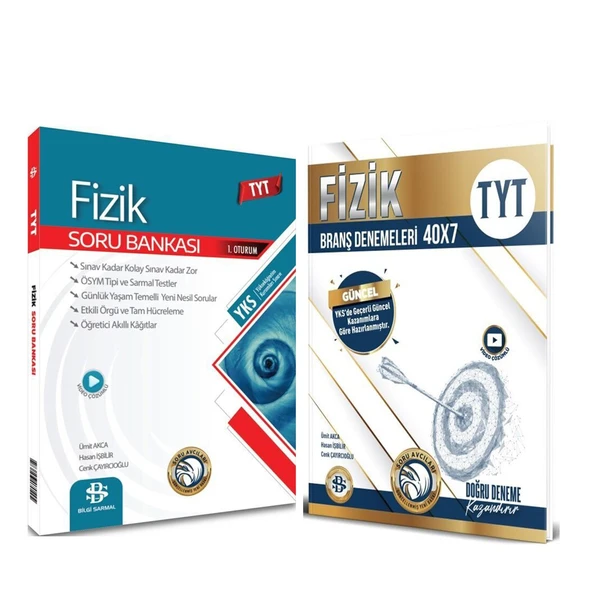 Bilgi Sarmal TYT Fizik Soru Bankası ve Deneme Seti 2 Kitap