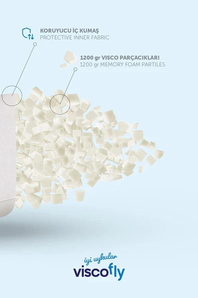 Viscofly Visco Dream Climate Yastık - 57 cm x 40 cm x 12 cm - Resim 3
