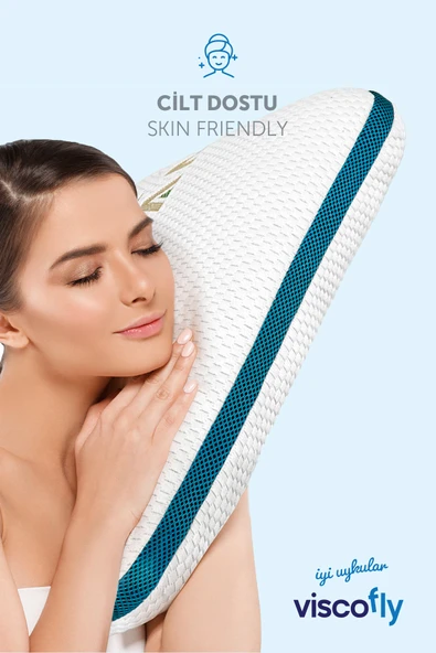 Viscofly Visco Dream Climate Yastık - 57 cm x 40 cm x 12 cm - Resim 4