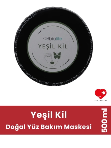 Yeşil Kil Doğal Yüz Bakım Maskesi 500 ML - Bialife - 2