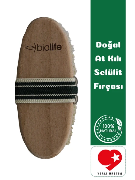 Doğal At Kılı Selülit Karşıtı Fırça - Bialife - 3