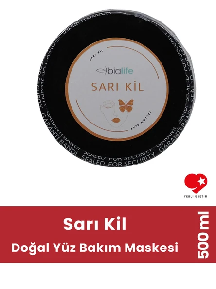Sarı Kil Doğal Yüz Bakım Maskesi 500 ML - Bialife - 3