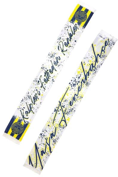 Fenerbahçe Orijinal Lisanslı Kalpleri Fetheden Renkler Fenerbahçe Şal Atkı ve Hybrt Tükenmez Kalem - 9