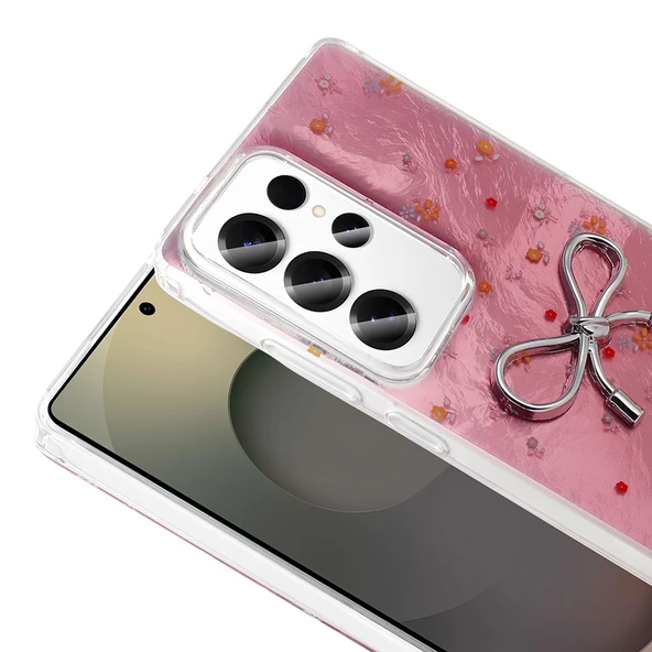 Galaxy S23 Ultra Kılıf Kamera Korumalı Figürlü Zore Ponti Silikon Kapak - 7