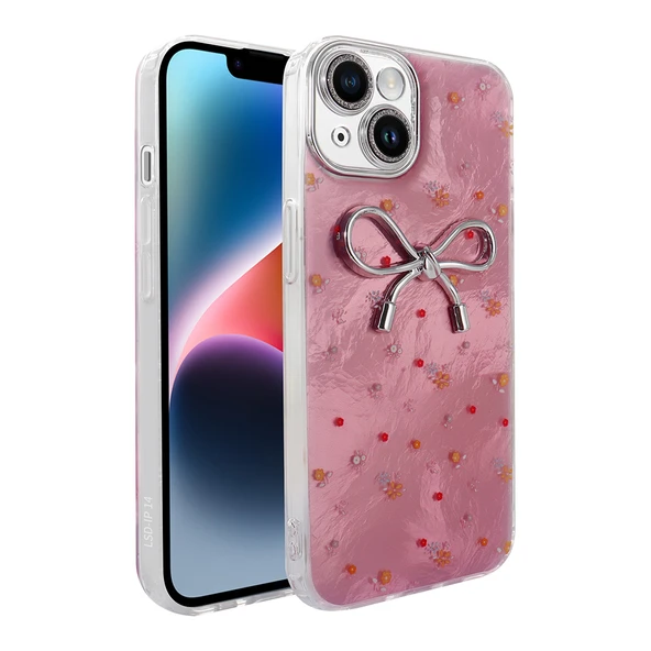 Apple iPhone 15 Kılıf Kamera Korumalı Figürlü Zore Ponti Silikon Kapak