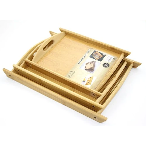 3'lü Bambu Tepsi Model 1 ürün görseli