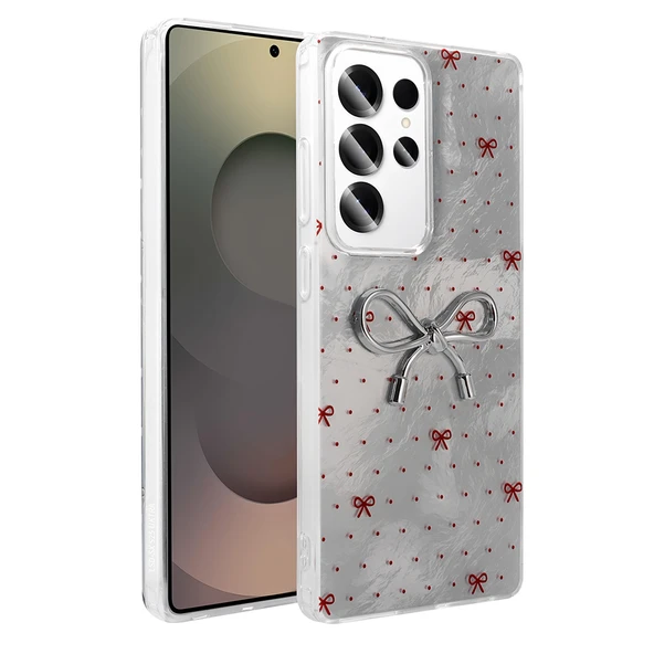 Galaxy S23 Ultra Kılıf Kamera Korumalı Figürlü Zore Ponti Silikon Kapak - 4