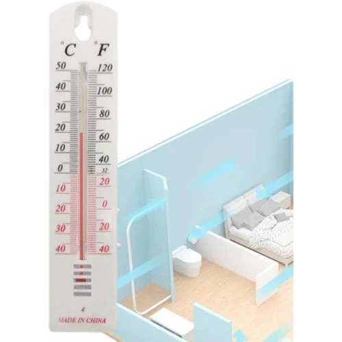 Plastik İç ve Dış Mekan Termometresi - Resim 2
