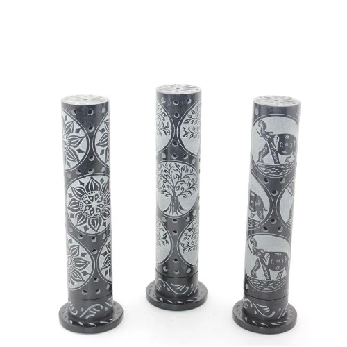 Obsidian Taşı İşlemeli Kule Tütsülük Model 2 ürün görseli