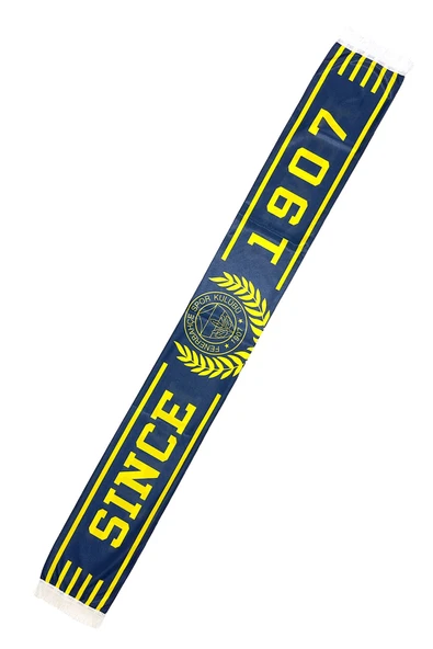 Fenerbahçe Orijinal Lisanslı Since 1907 Fenerbahçe Şal Atkı ve Bileklik Set Kanarya Baskılı Kutulu - 6