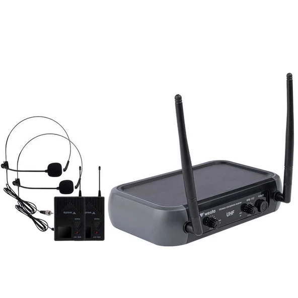 WESTA WM-102T 1 ALICI + 2 YAKA (LAVALIER) KABLOSUZ UHF MİKROFON SETİ - 3