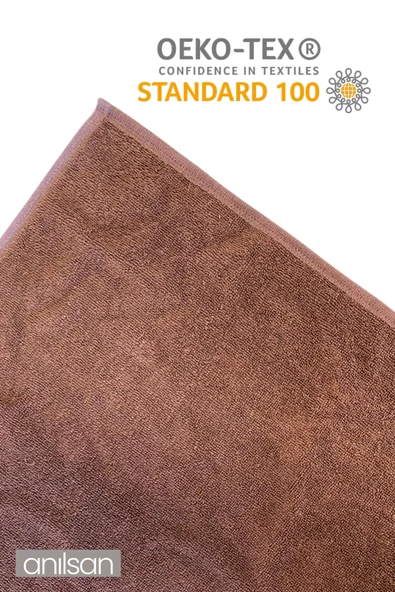 2'li Kahverengi El Havlusu - 50x90 Cm, 225 Gr, %100 Pamuk, Spa Ve Otel Havlusu, Günlük Kullanıma Uygun - Resim 3