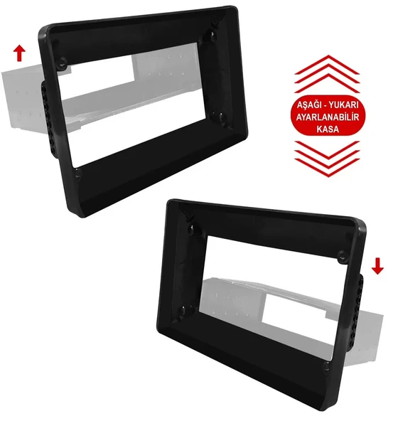 Oto Tablet Çerçeve 9 İnç Ayarlı Kasa Universal - 2