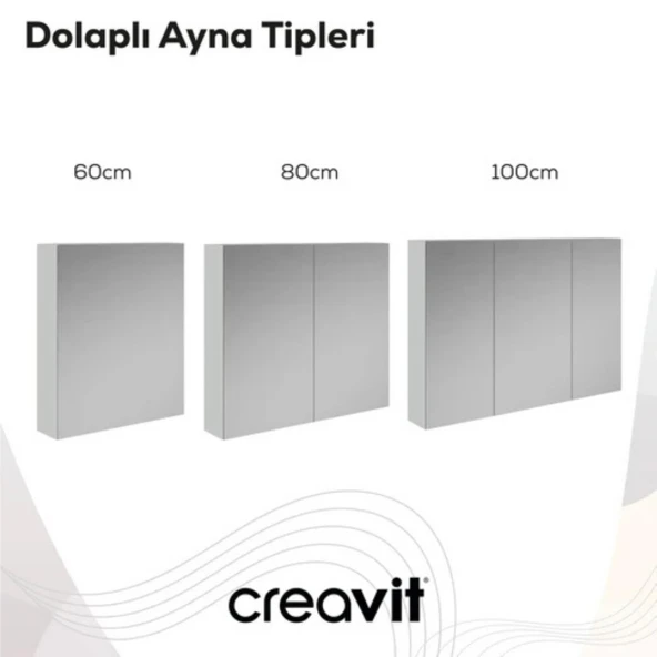 Creavit D20 Aynalı Dolap Dafne - 4